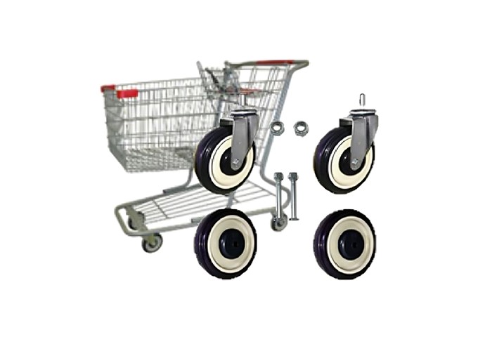 Shopping cart wheels